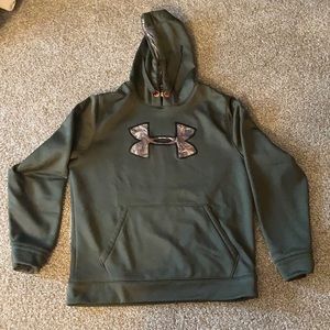 Under armour sweatshirt, green, men’s medium